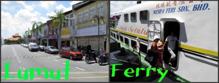 Lumut town and ferry to Pangkor